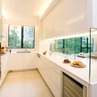 cocina rectangular