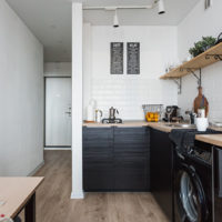 diseño de cocina rectangular