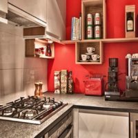 foto interior de la cocina rectangular