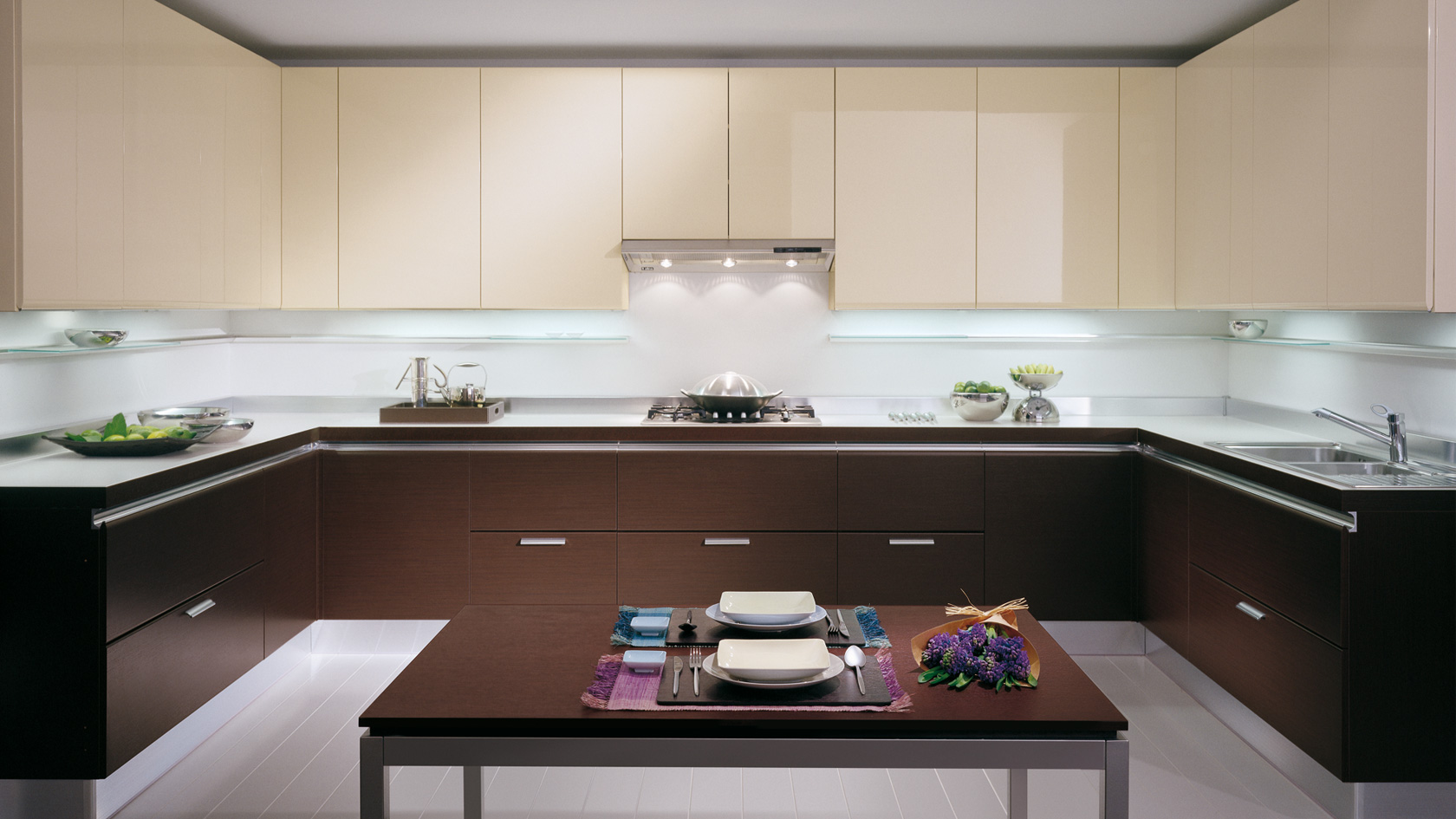 cocina rectangular