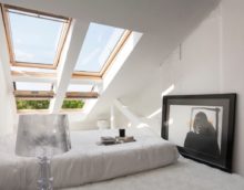 photo de la chambre mansardée