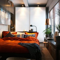 Idées de décoration de chambre à coucher de 14 m2