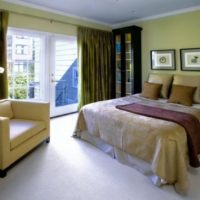chambre à coucher dans la photo intérieure de l'appartement
