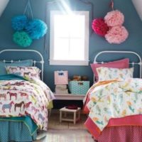 conception de la chambre pour deux enfants