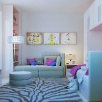 décoration pour enfants en rose et bleu
