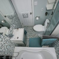 carrelage pour une salle de bain à Khrouchtchev