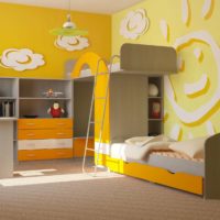 chambre ensoleillée pour les enfants