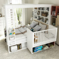 chambre bébé pour nouveau-né dans la chambre des parents