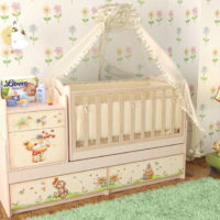 chambre de bébé nouveau-né avec berceau