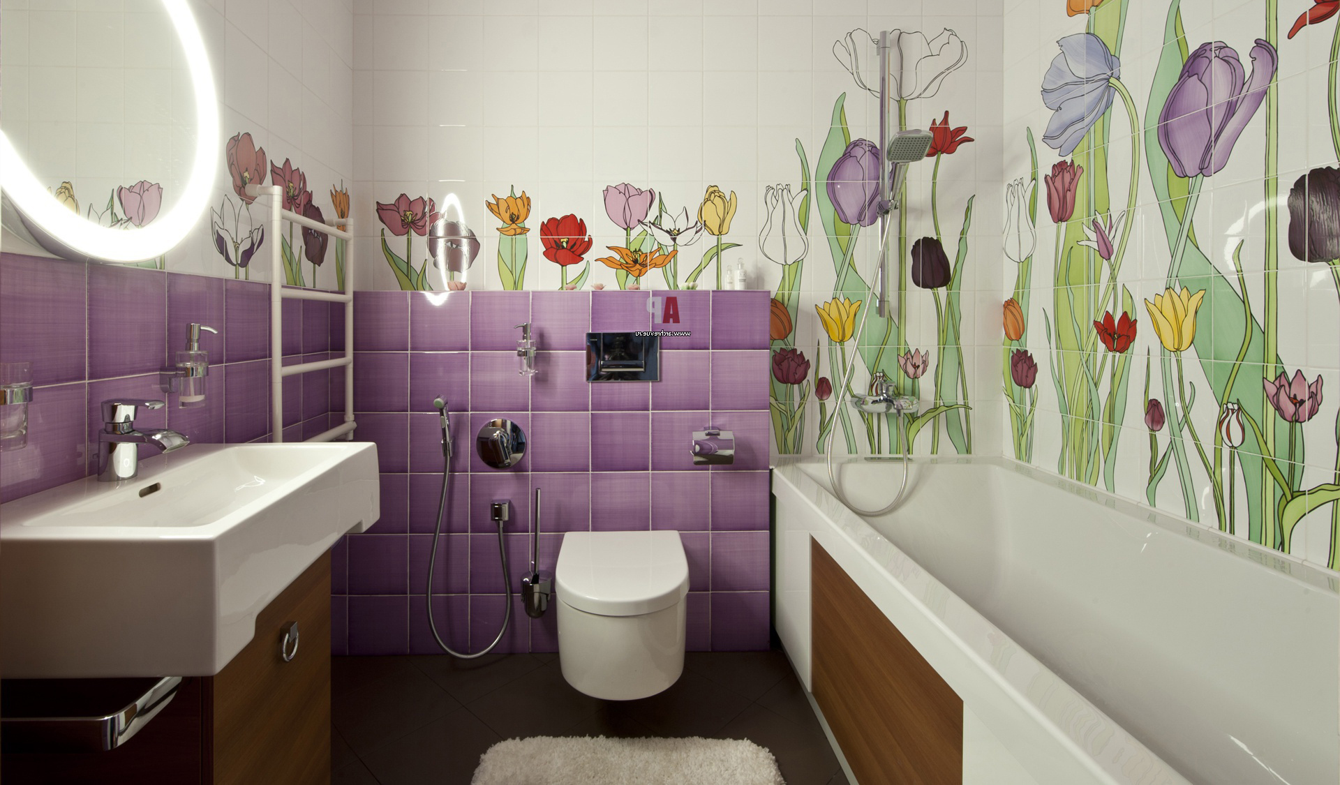salle de bain carrelée