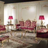 intérieur du salon baroque
