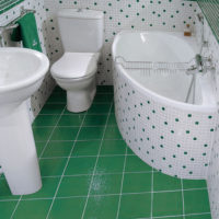 carrelage pour une salle de bain à Khrouchtchev