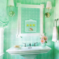 carrelage de salle de bain vert