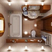 Disposition pratique d'une salle de bain compacte à Khrouchtchev