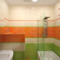 Cloisons dans la conception de la salle de bain combinée