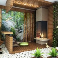 Étude sur la terrasse extérieure