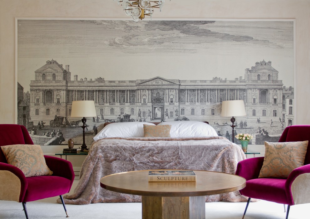 Papier peint intérieur de chambre dans un style moderne
