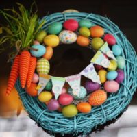 Couronne de branches bricolage pour Pâques