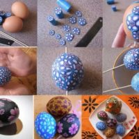 Séquence de décoration d'oeuf de Pâques