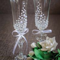 variante de diseño inusual de imagen de diseño de gafas de boda