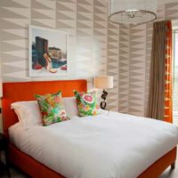 possibilité de combiner une belle couleur pêche à l'intérieur de la photo de l'appartement