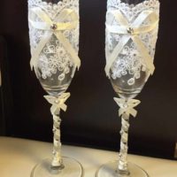 la idea de una imagen de gafas de boda de estilo de diseño inusual