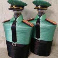 Deux bouteilles de cognac en cadeau d'anniversaire