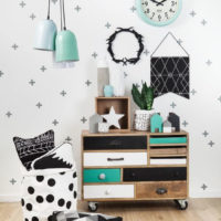 Décor à l'intérieur de la chambre des enfants