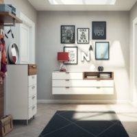 L'intérieur du couloir dans un style moderne