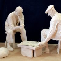 Sculpture en papier mâché