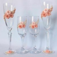 la idea de un diseño brillante para el diseño de la imagen de gafas de boda