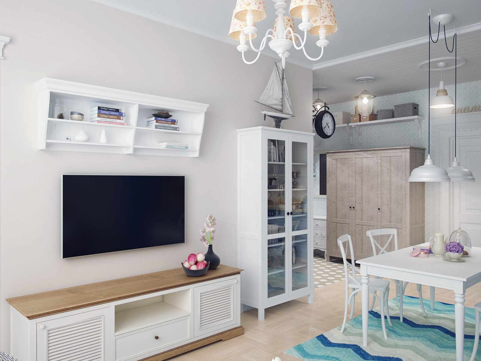 Un ejemplo de un hermoso salón interior