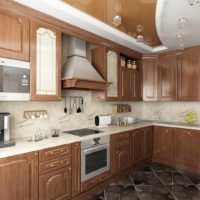 un exemple d'image de cuisine de plafond intérieur lumineux