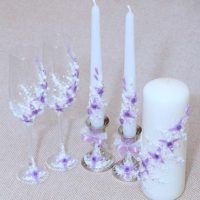 idea de la decoración inusual de la decoración de copas de boda photo
