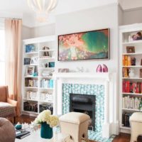 l'idée de combiner une belle couleur pêche à l'intérieur de l'appartement photo
