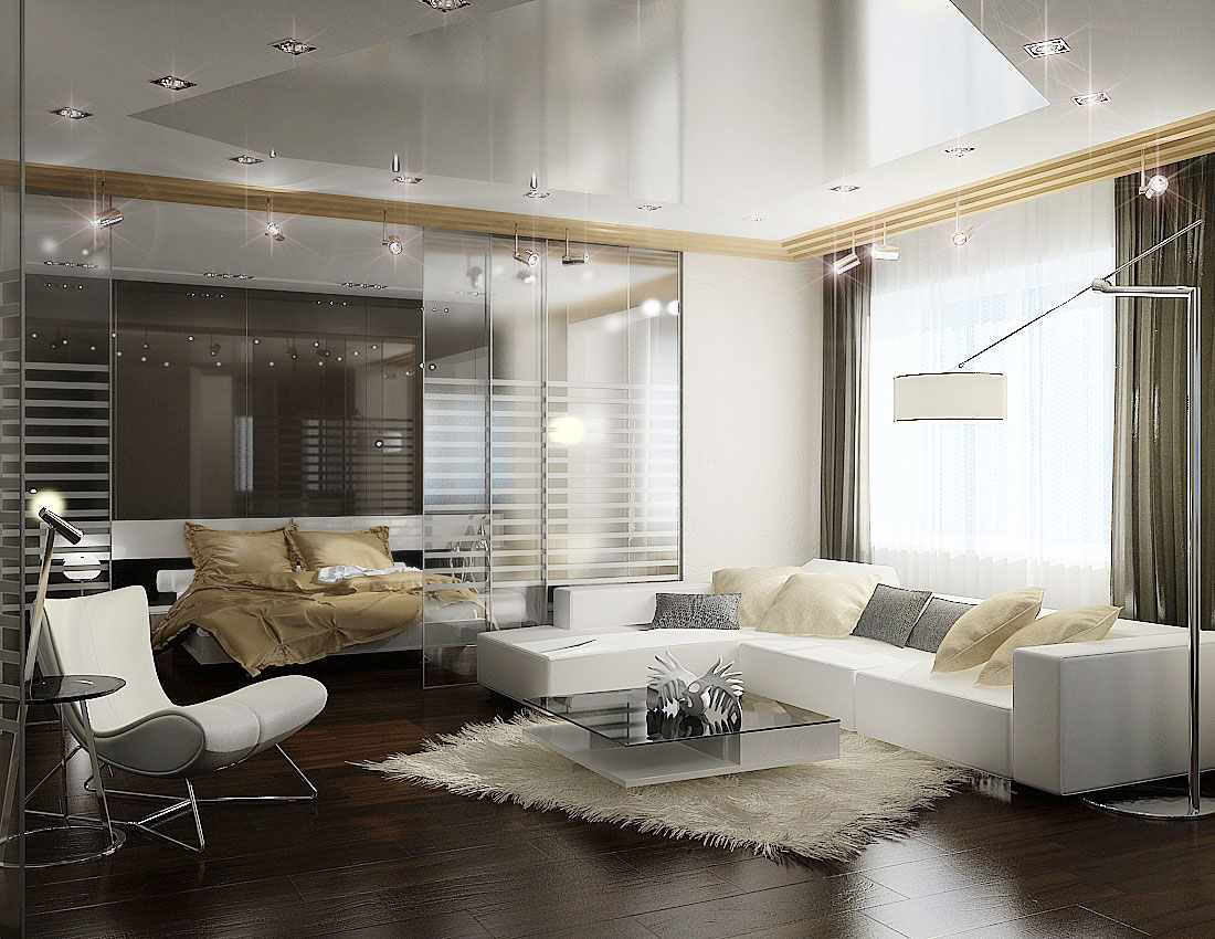 version de l'intérieur insolite du salon 20 mètres