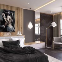 versión del diseño inusual del estilo de las paredes en el dormitorio photo