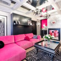 Un ejemplo de una imagen de sala de estilo brillante