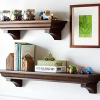 variante d'un bel intérieur d'étagères photo