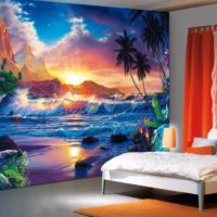 Motifs fantastiques sur la chambre des peintures murales
