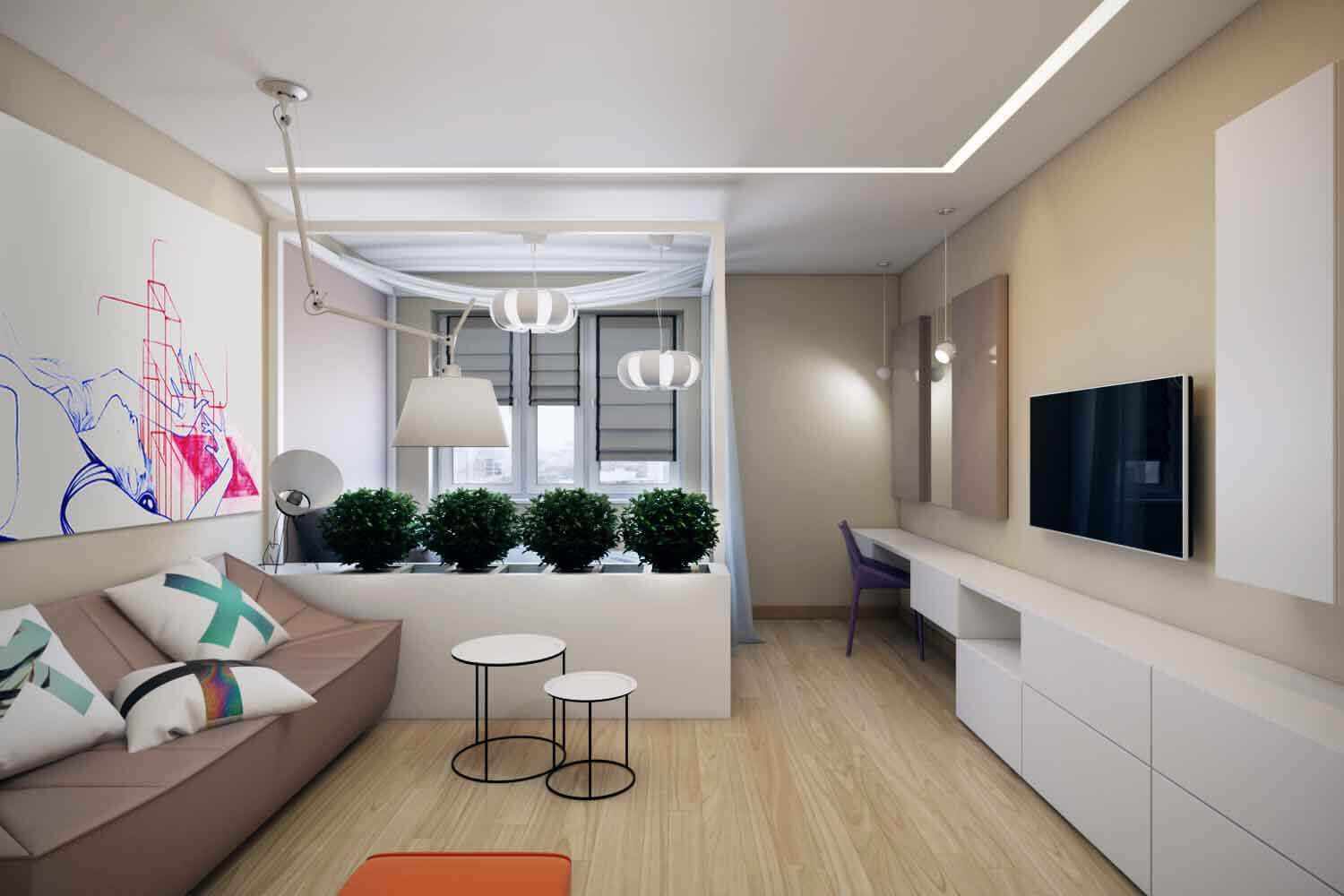 variante de un hermoso diseño de la sala de estar