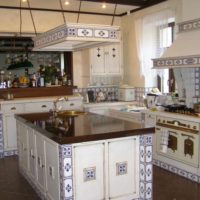 variante d'une belle photo de projet de style cuisine