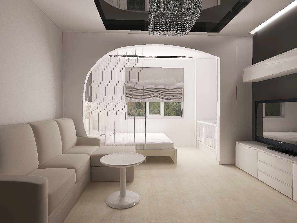 version de l'intérieur insolite de la chambre à coucher du salon 20 mètres