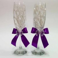 opción de diseño brillante para el diseño de gafas de boda photo