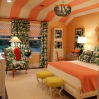 l'idée de combiner une belle couleur pêche dans le style d'une photo d'appartement
