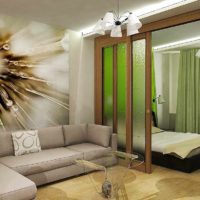 version du bel intérieur de la chambre à coucher du salon 20 mètres photo