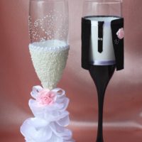 la idea de un hermoso diseño del estilo de las gafas de boda photo