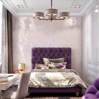 un exemple d'une conception inhabituelle d'une image de chambre à coucher