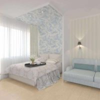 Un exemple de design de chambre lumineuse 20 mètres
