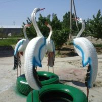 Pneus décoratifs à faire soi-même à partir de pneus de voiture
